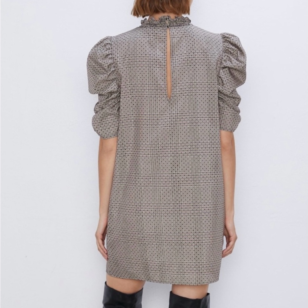 Zara Puff Sleeve Dress XS - Picture 2 of 4